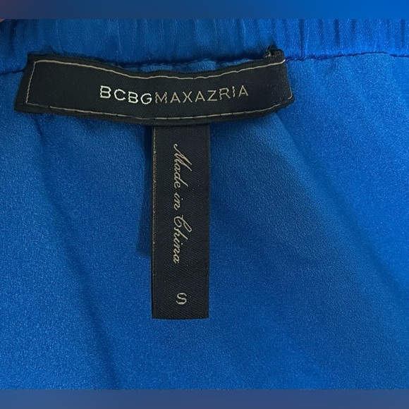 BCBG Color Blocked Satin Off Shoulder Bomber Jacket w/ Pockets Size Small - Picture 8 of 11